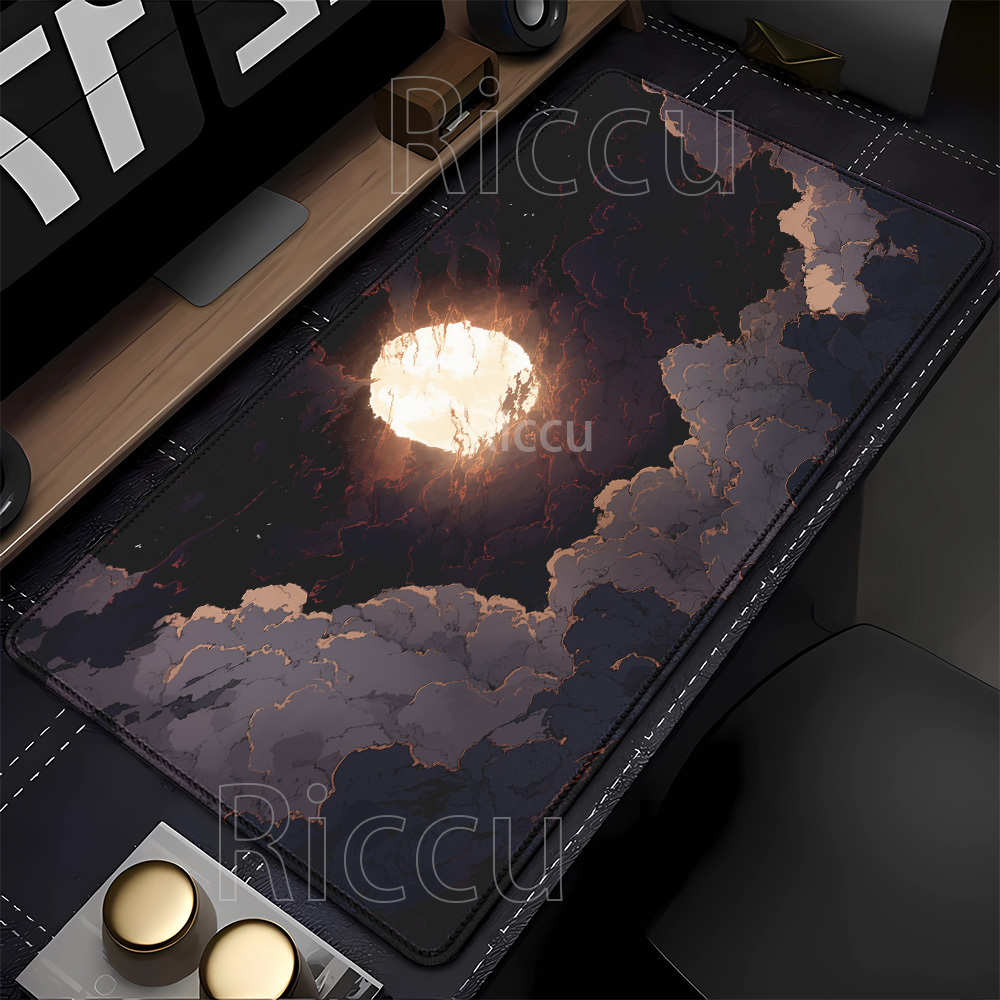 Pc Gaming Cloud Free - 달밤 구름 마우스패드 고무 사무용품 게임