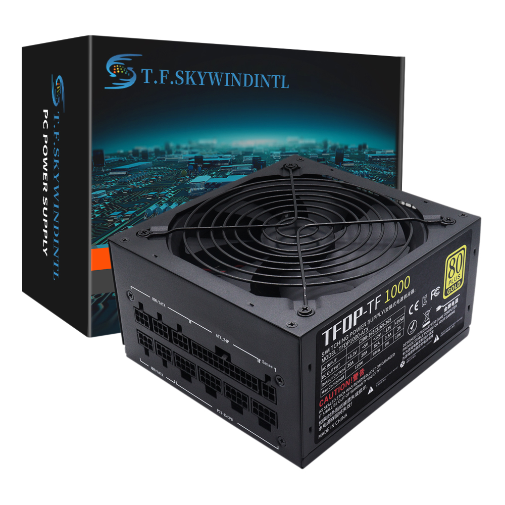 Pc Gaming Watt - T.F.SKYWINDINL 게임용 컴퓨터용 1000와트 전원 공급