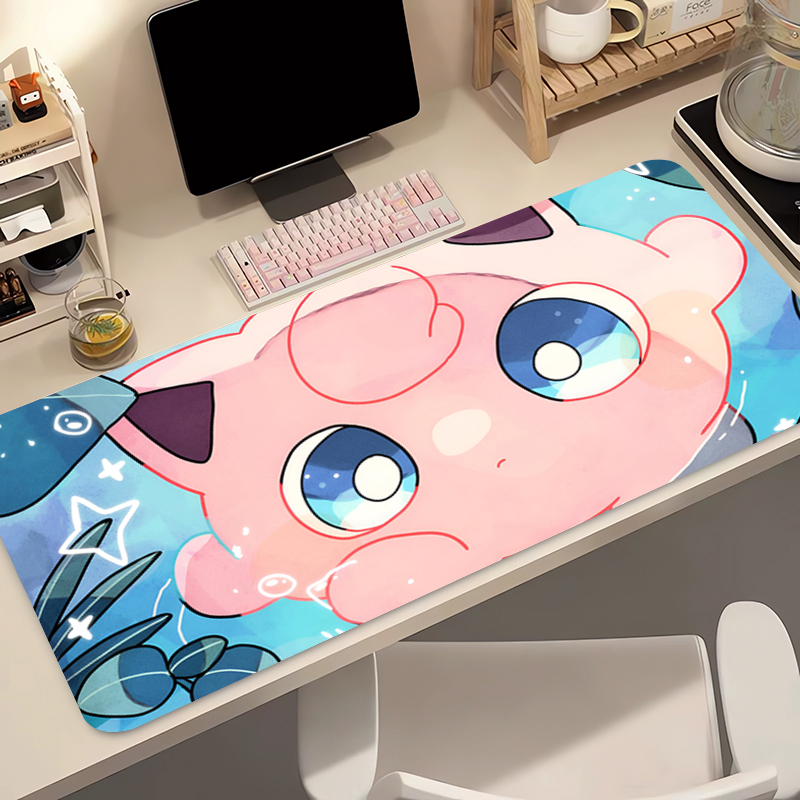 Pc Gaming Keyboard And Mouse - 애니메이션 마우스 패드 90x40cm 포켓몬 Jigglypuff