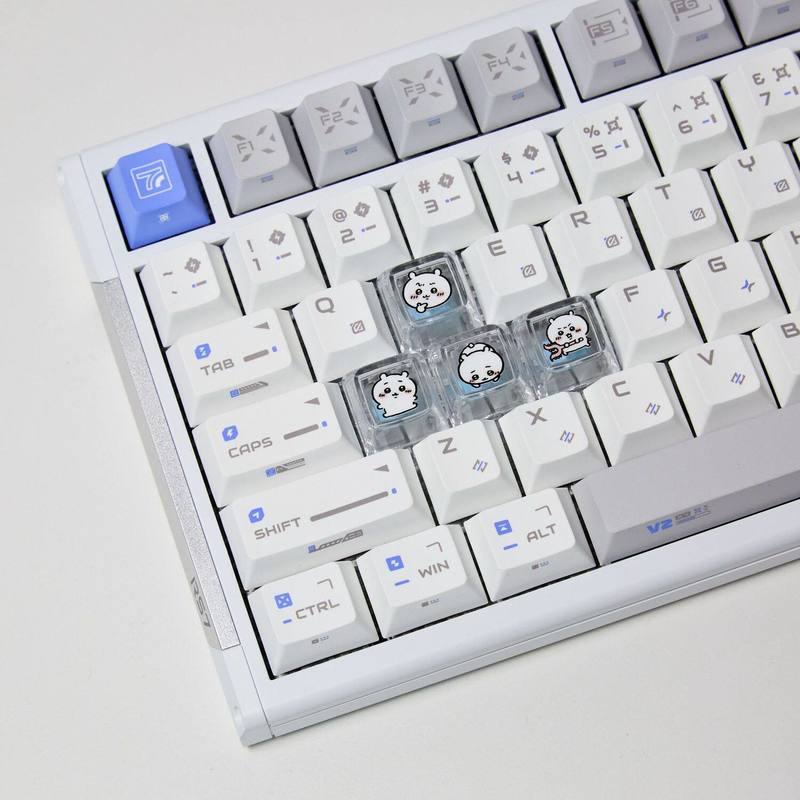 Custom Keycaps - Chiikawa 4 Pcs 수제 투명 Pc