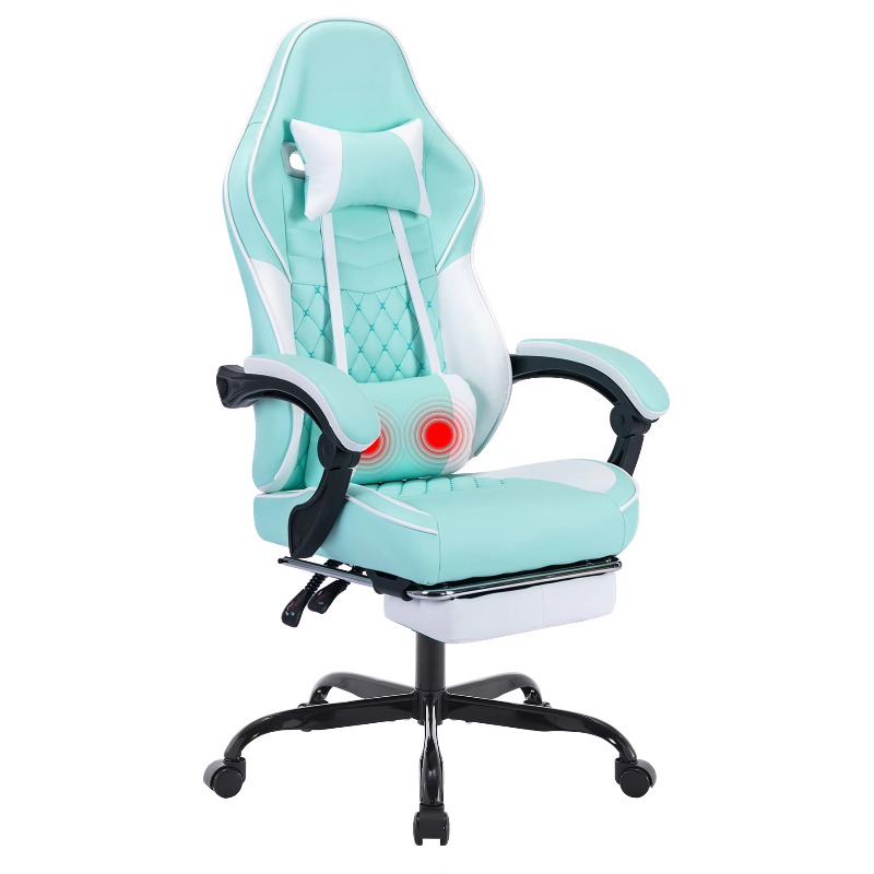 Pc Gaming Chair - 마사지 기능이 있는 게이밍 의자, 발