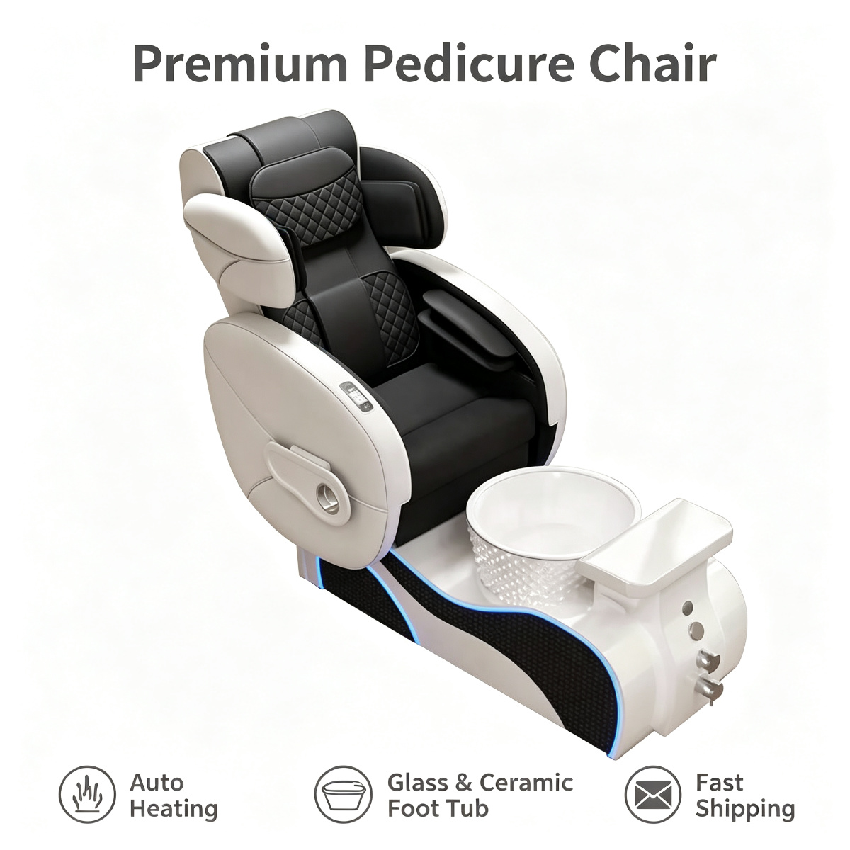 Pc Gaming Chair - 게이밍 스타일 페디큐어 스파 의자 LED