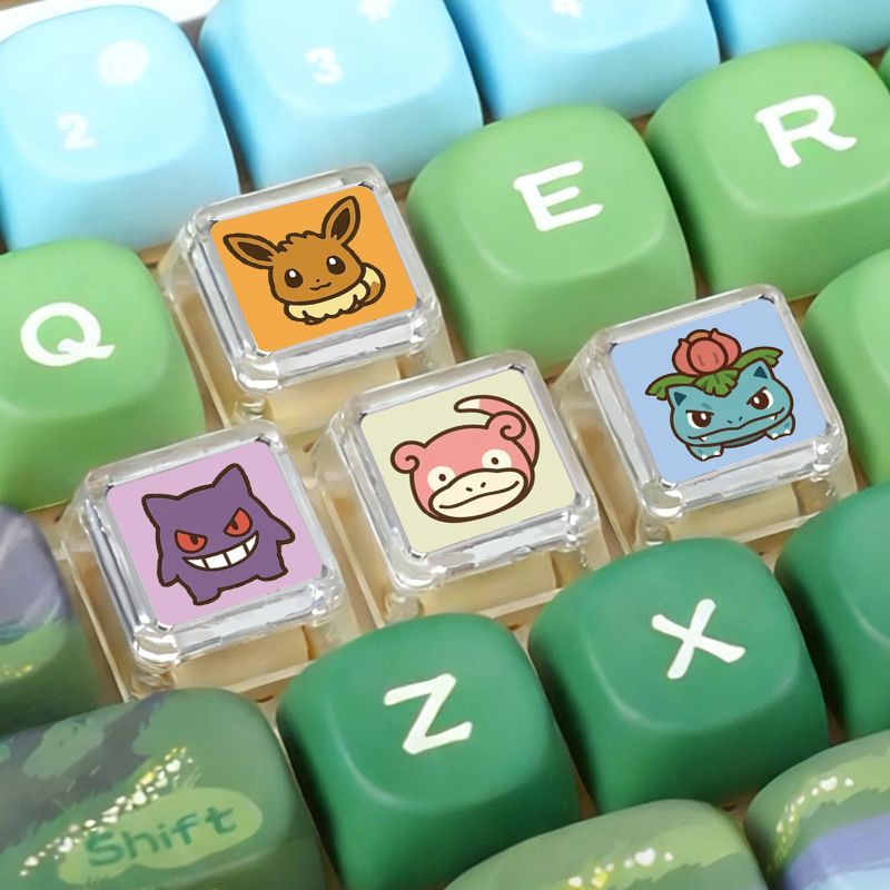 포켓몬 크로스 액슬 기계식 키보드 키 백라이트 커스텀  - Custom Keycaps 리뷰 및 가격
