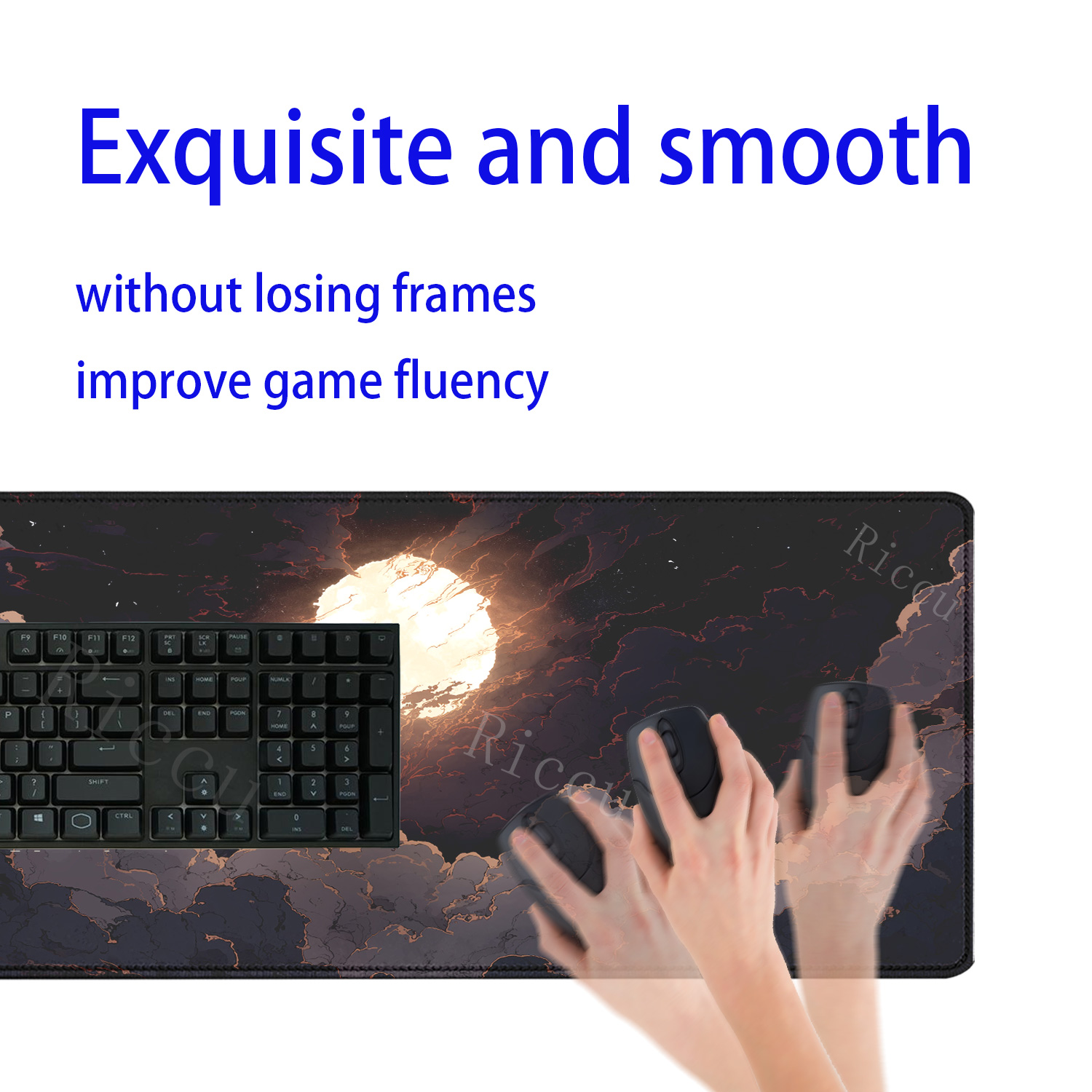 달밤 구름 마우스패드 고무 사무용품 게임 오버록 e스포 - Pc Gaming Cloud Free 리뷰 및 가격