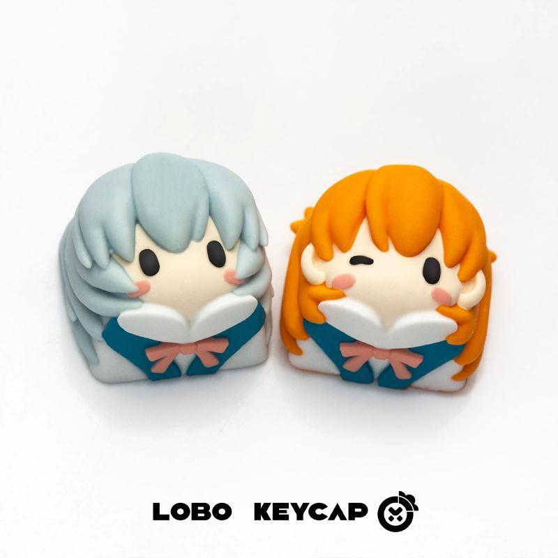 에반게리온 애니메이션 키캡, 귀여운 소녀 Q 버전, 아 - Custom Keycaps 리뷰 및 가격