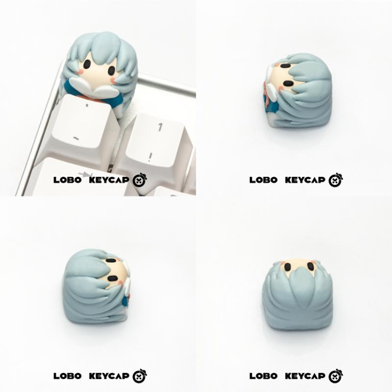 에반게리온 애니메이션 키캡, 귀여운 소녀 Q 버전, 아 - Custom Keycaps 리뷰 및 가격