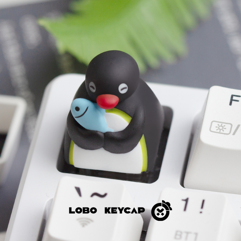 귀여운 펭귄 이미지 핑구 시리즈 맞춤형 기계식 키보드  - Custom Keycaps 리뷰 및 가격