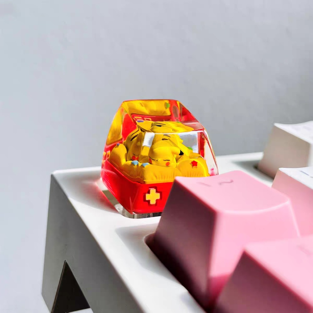 포켓몬 피카츄 키캡, 기계식 키보드 개인화 창의력, 레 - Custom Keycaps 리뷰 및 가격