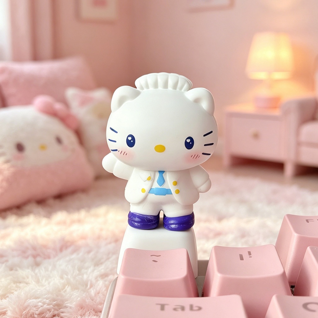 귀여운 3D 헬로 키티 키캡 기계식 키보드 용 수제 수 - Custom Keycaps 리뷰 및 가격