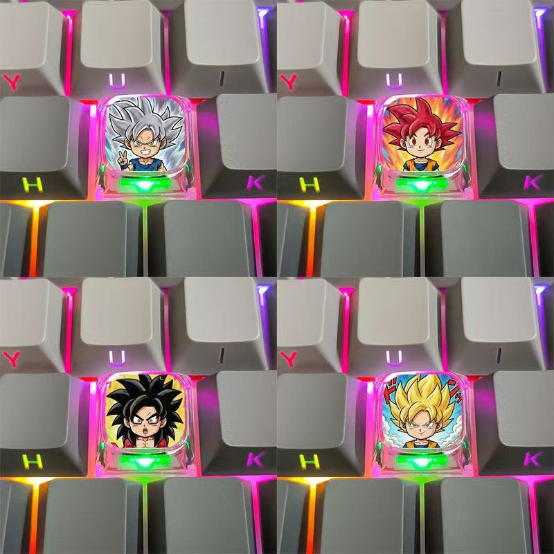 드래곤볼 슈퍼 사이야인 만화 키캡 개인 맞춤형 애니메이 - Custom Keycaps 리뷰 및 가격
