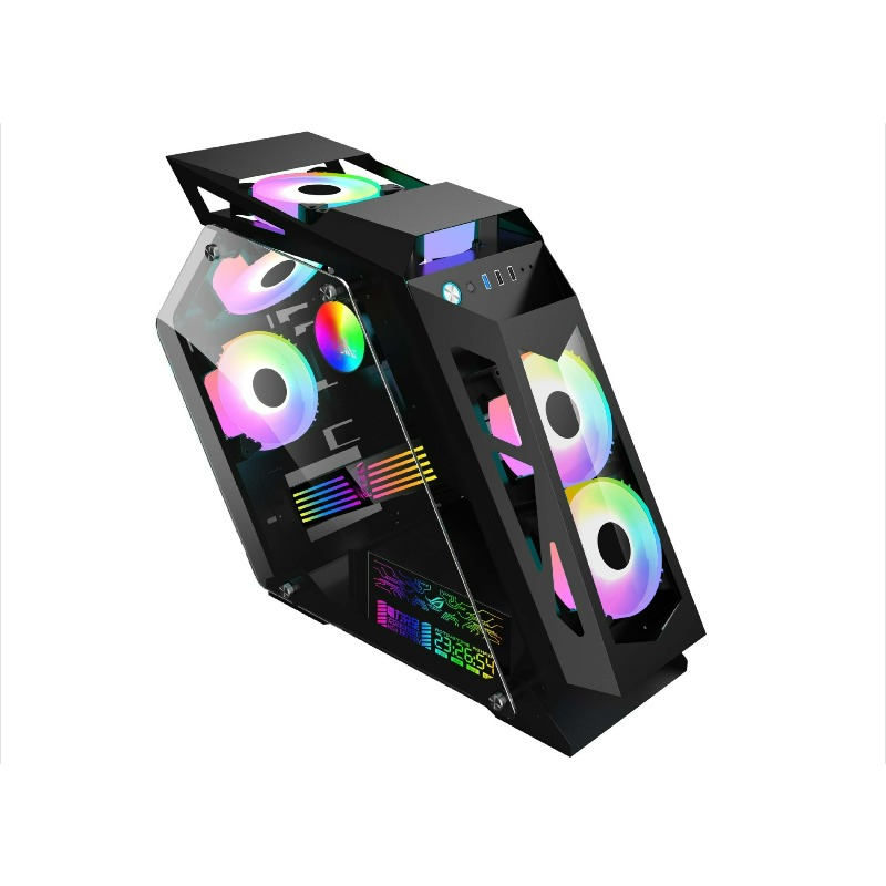 고급형 게이밍 PC 케이스(LED 패널 및 팬 포함), - Pc Gaming Optimization 리뷰 및 가격