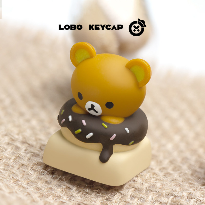 귀여운 리락쿠마 레진 도넛 테마 교체 가능 ESC 키캡 - Custom Keycaps 리뷰 및 가격