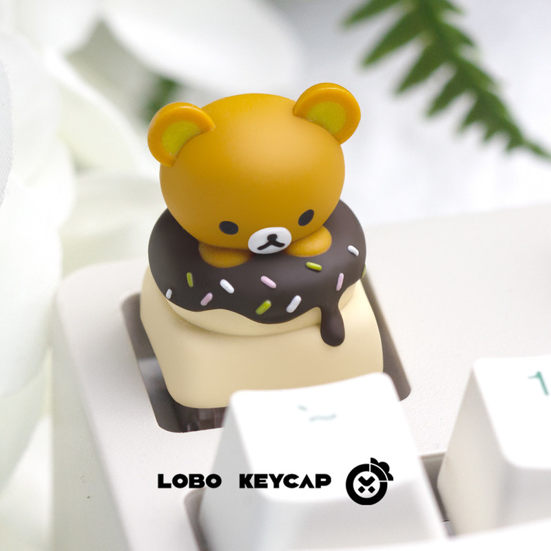 귀여운 리락쿠마 레진 도넛 테마 교체 가능 ESC 키캡 - Custom Keycaps 리뷰 및 가격