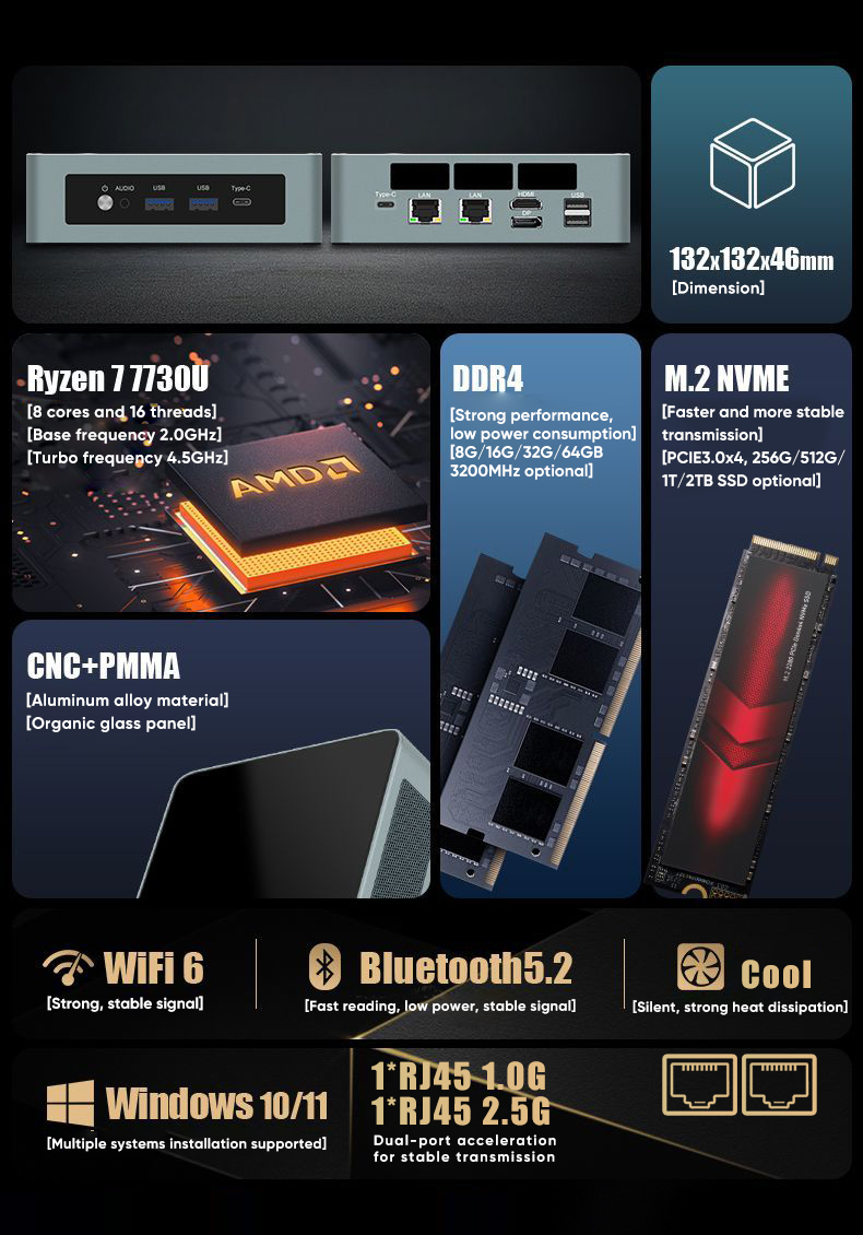 저렴한 Amd 미니 PC, 라이젠 9 6900HX, 7 - Pc Gaming Ryzen 7 리뷰 및 가격