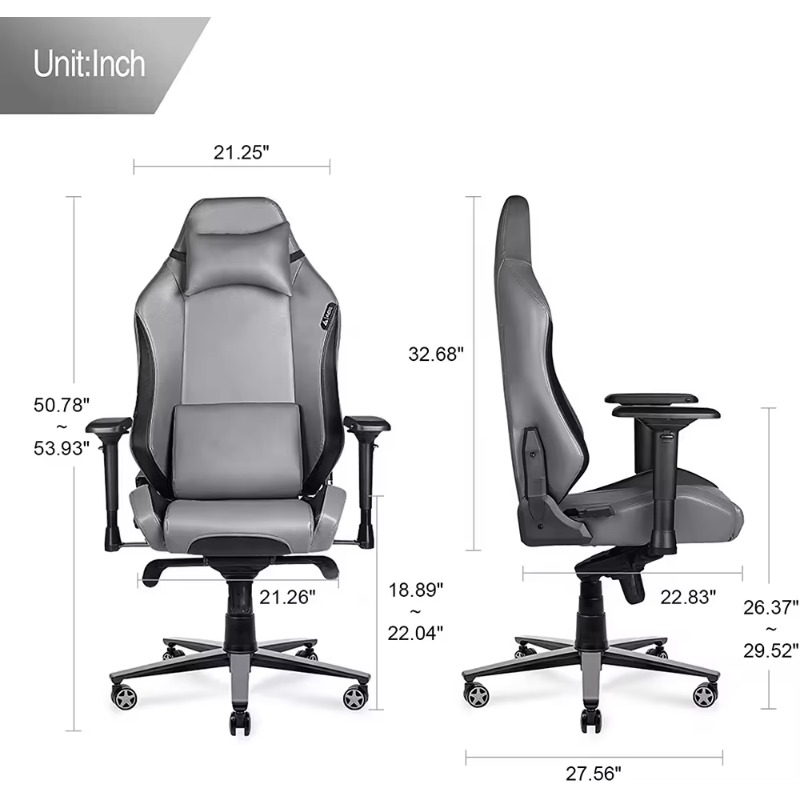 게이밍 의자 컴퓨터 게이머 의자 발 받침대 요추 지지대 - Pc Gaming Chair 리뷰 및 가격
